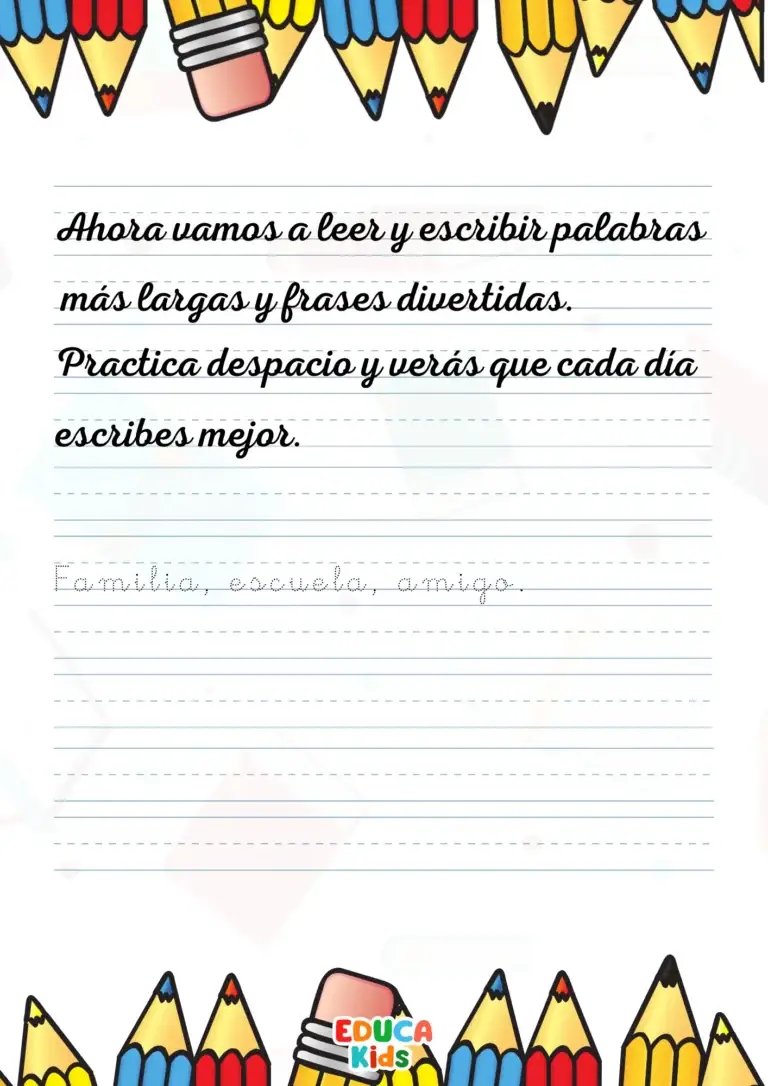 Oraciones, Lectura y Mejor Legibilidad.